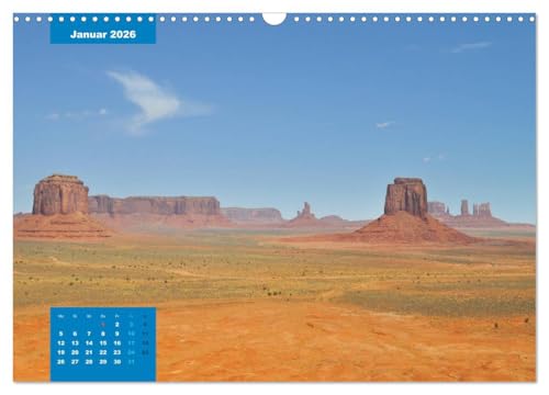 Calendrier Monument Valley 2026 A3 horizontal pour décoration murale - 8