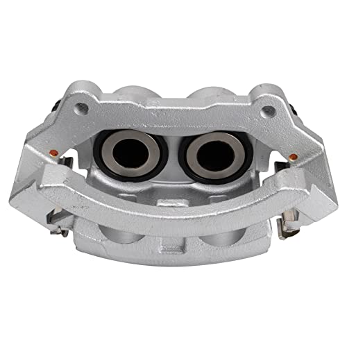 Image of TRQ Rear Brake Pad, Caliper, & Rotor Kit Semi-Metallic Vented Compatible with 2003-2008 Dodge Ram 3500