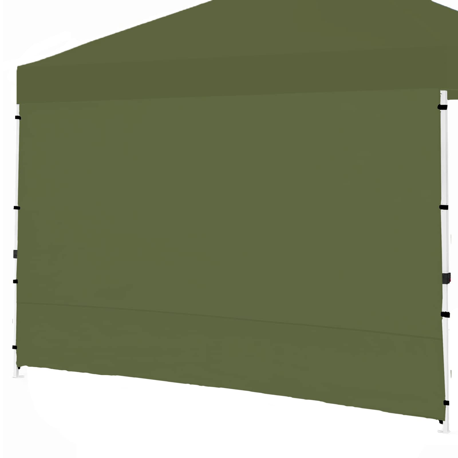 Canopy SunWall, 10x10ft Pop Up Canopy Sidewall for Instant Canopy Tent Gazebos, 1 Pack Sidewall Only Green