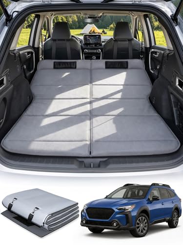 SXMMXS Car Camping Mattress for Subaru Outback No Inflation Needed Foldable Foam Trunk Bed SUV Air Mattress Alternative for Travel Sleeping Ideal for Camping Essentials and Road Trips Gifts