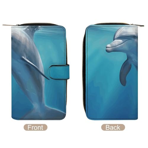 Winter The Dolphin Wallet Multifunctional Wallets for Men Compact Wallet Purse Passport Bag3