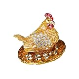 Zanthicia Estuche de recuerdo para collares, pendientes, colgantes y pulseras, organizador portátil de joyas para viajes, expositor de joyas coleccionables, caja de almacenamiento