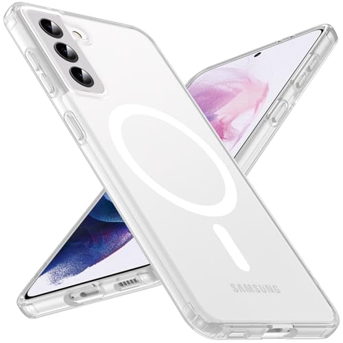 Hensinple for Samsung Galaxy S21 Case with 200% Stronger Magnetic,Military-Grade Drop Protection s21 Phone Case-Anti-Scratch & Anti-Fingerprint Matte, Skin-Friendly Galaxy s21 5g case[6.2