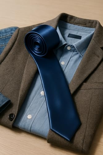 Image of SOFTSTYLE Premium Satin Necktie For Men | Wrinkle-Free | Ofice, Party & Wedding