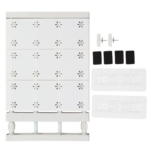 HERCHR Organizador de Armario Extensible, Separador de estantes telescópico, Estante de Almacenamiento Que Ahorra Espacio para armarios (38-60 cm)