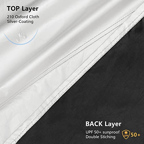 Octomo Upgraded Travel Trailer Rv Cover 27-30Ft Durable 210D Oxford Cloth Camper Cover, Waterproof Silver Coating Rv & Trailer Covers Accessories #TOP1