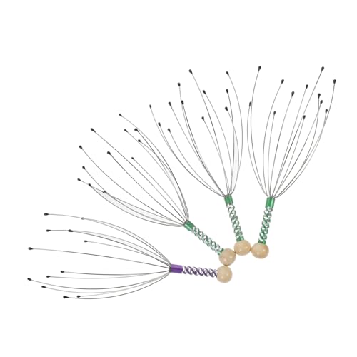 Gogogmee 8 Pcs Handheld Head Massager Scalp Massager Tool Head Massager Scalp Hair Scalp Tingler Hair Massage Claw Massagers Handheld Scratcher Head Claw Massager Scalp Massagers Octopus