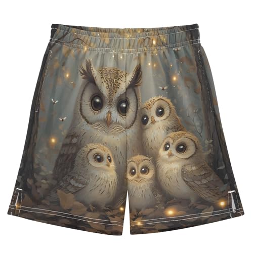 boy Shorts Five Owls Youth Athletic Shorts for Boys and Girls 10-11 Y Multicolor