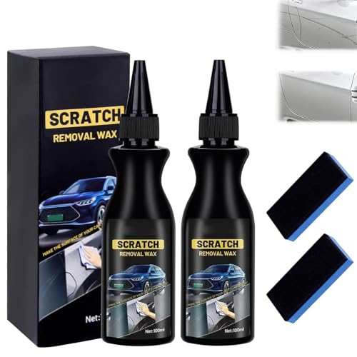 2 Stück Entferner für Autos, Schneller Kratzerentferner für Autos, Tiefen Kratzer Reparaturpaste, Autopolitur Kratzer Entfernen mit Anti-Kratzer Schutz, Entfernt Kratzer Effektiv und Schnell Agent