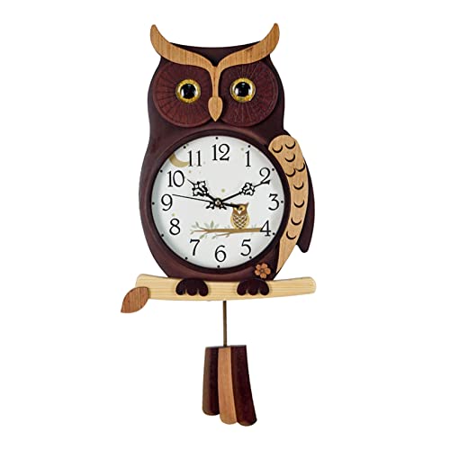振り子時計フクロウ壁掛け時計木製ふくろう可愛い掛け時計静音電池式モダンおしゃれ振り子壁時計子供部屋用錦リビングルームオフィスキッチンの家 Amazon.co.jp: 振り子時計 フクロウ 壁掛け時計 木製 ふくろう 可愛い