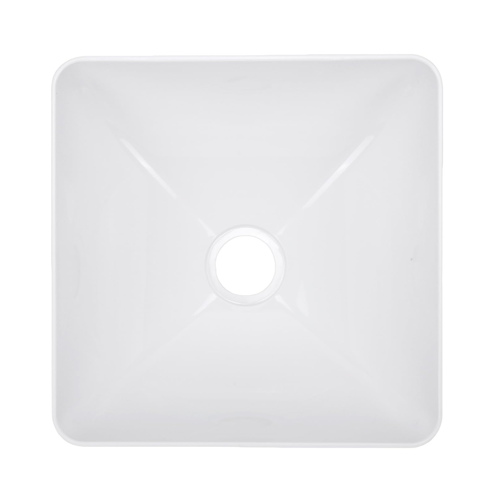 Zlew do łazienki do Samochodu Kempingowego, Kwadratowy Akrylowy Zlew Kuchenny Samochodu Kempingowego 11,3 X 11,3 X 5,6 Cala, Wpuszczany Uchwyt Blatu, Otwór Odpływowy 50 Mm, Umywalka