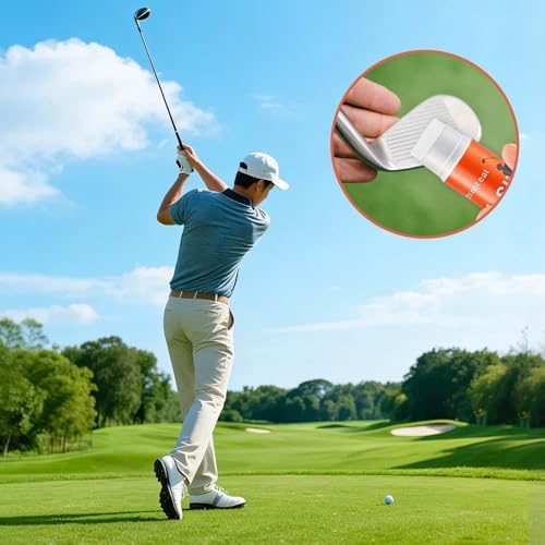 6pcs Anti Slice Golf Stick Anti Hook Compound for Clubs Golf Driver Wax Sticks Reduce Slice & Hook Portable Practice Tool Golf Swing Training Accessory for Beginners & Casual Golfers — view 5