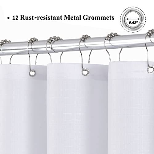 Teal Shower Curtain For Bathroom Beach Theme Aqua And White Ombre Shower Curtain Set With 12 Hooks Heavy Duty Textured Fabric Bath Shower Curtain Waterproof Washable Seaside Decor Turquoise 72X72 #TOP4