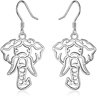 Women Earrings Sterling Silver Cat/Dinosaur/Elephant/Horse Dangle Earrings Jewellery with Fishhook