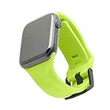Urban Armor Gear Scout Armband für Apple Watch 42mm / 44mm [Watch SE, Series 6 / Series 5 / Series 4 / Series 3 / Series 2 / Series 1, Weiches Silikon Ersatzband, Edelstahl Verschluss] neon grün
