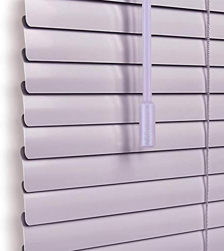 LazBlinds Cortinas de tamaño personalizado sin herramientas - sin taladro, persianas mini de aluminio de 1 pulgada, persianas inalámbricas para
