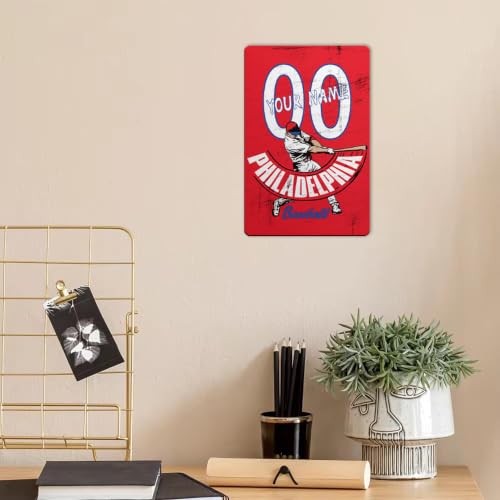 Image of ANTKING Philadelphia Metal Sign Custom Sign Decor for Men Youth Boy Gifts