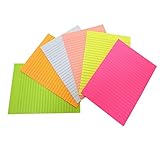 Creatiburg Big Sticky Notes Lined 6x8 inches 50 Sheets/Pad 6 Pads/Pack Large Self-Stick Note Pads wi