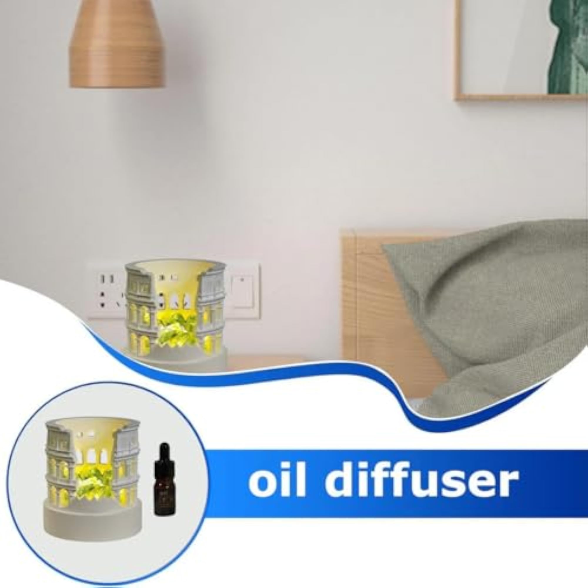 Colosseum Shaped Aromatherapy Oil Diffuser Lamp