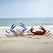 Gemini&Genius 2Pcs Crabs Marine Animal World Sea Animal Action Figure Ocean Model Toy Educational, Role Play, Cake Toppers, Swimming Toys, Bath Toys, Christmas Stocking Stuffers for Kids