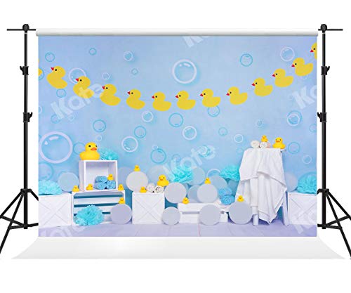 Toile de fond jaune canard pour animer le studio photo d'un anniversaire enfant