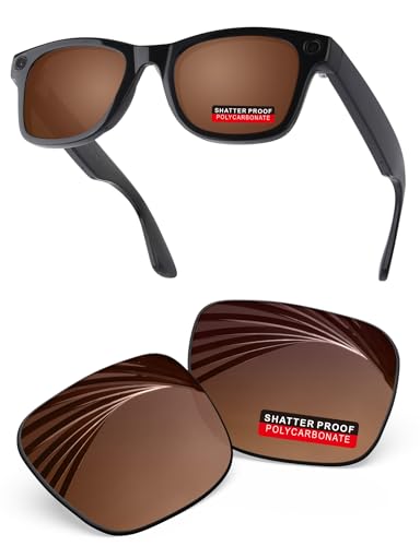 Image of PRO+ Polycarbonate Replacement Lenses Compatible with Ray-Ban Meta Wayfarer RW4006 & Gen 2 RW4012 50mm Sunglasses