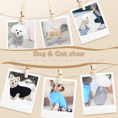 Hundepullover Hundemantel Fleece für Kleine Hunde Fleecemantel Hunde Fleece Pullover für Kleine Hunde Katzenpullover Fleecejacke Hundekleidung für Chihuahua Französische Bulldogge(Grau,M)