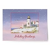 Designer Greetings Red Farm Studio - Boxed Christmas Cards Nautical/Coastal Design; Winter Scene of...