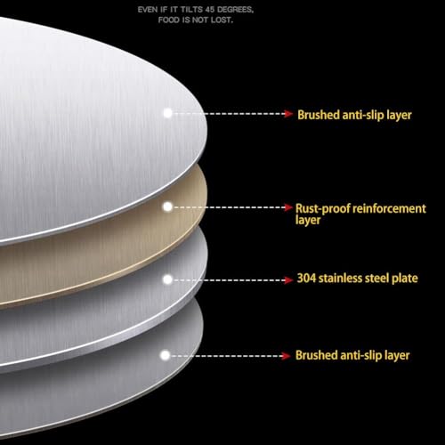 Image of Premium Round Stainless Steel Chopping Board | Durable, Unbreakable & Easy-to-Clean Cutting Board for Vegetables, Meat, Fish, Fruits | Heavy Duty Kitchen Essential