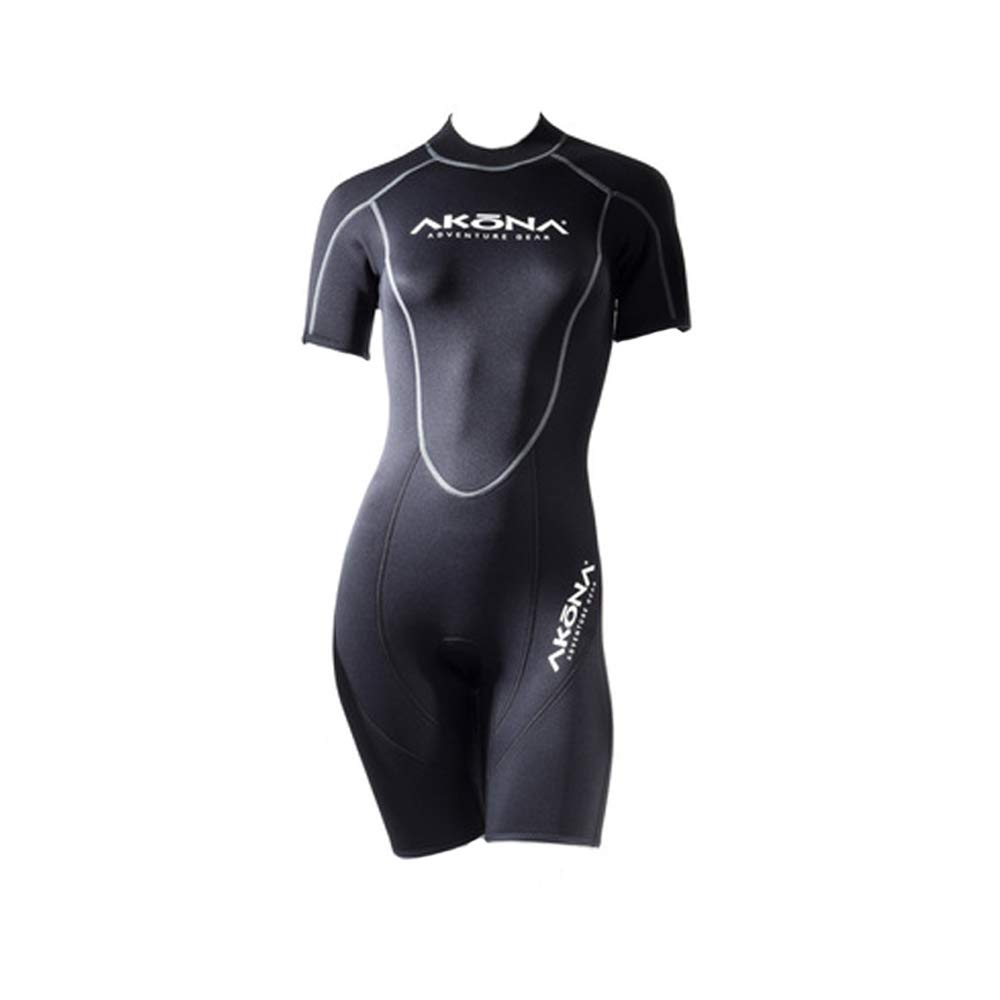 Akona Women's 3mm Shorty Wetsuit Spring Suit 11/12 for Snorkeling Scuba Diving Surfing