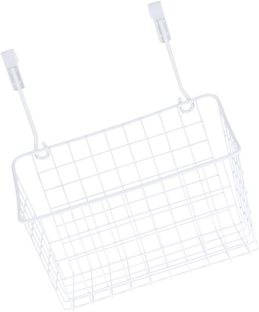 SOLUSTRE Storage Box Door Organizer Hanging Storage Rack Metal Hanging Rack Cabinet Storage Basket Over Door Basket