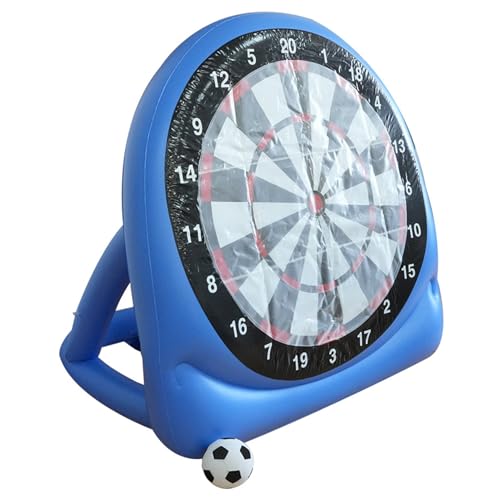 Fußball-Darts aufblasbar riesiges aufblasbares Fußball-Darts-Board mit klebrigen Bällen tragbares Outdoor-Hofspiel für Garten Strand Partyspaß