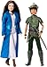 Mattel Disney Peter Pan & Wendy Toys, Peter Pan & Wendy 2-Doll Collectible Set with Peter Pan & Wendy Darling Fashion Dolls Inspired by the Movie