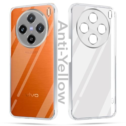 Image of Jkobi Lifetime Anti-Yellow Clear Back Cover Case for Vivo X100 5G (Sleek Hard Crystal | Shockproof and Camera Protection)