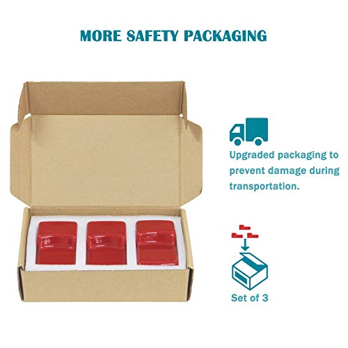 Kamaster Ceramic Grill Feet Shoes Set Of 3 For Kamado Grill Accessories Parts Raise Kamado Grill Classic And Big Grill Or Primo,Big Green Egg Charcoal Grill For Bbq Grill Table Outdoor And Garden #TOP5