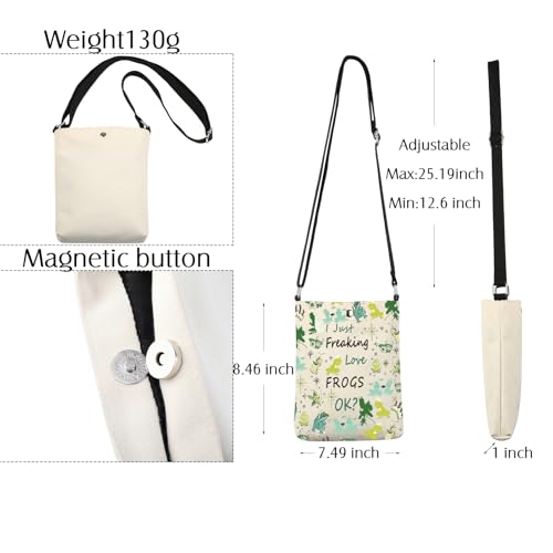 Princess Crossbody Bag Princess Frog Gifts I Just Freaking Love Frog Cartoon Movie Gift Frog Sling Bag With Adjustable Strap2