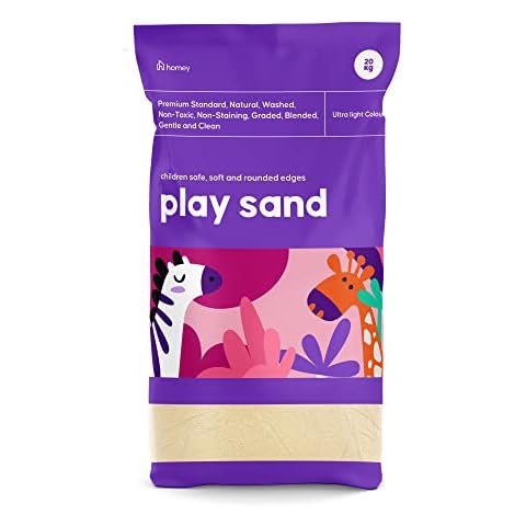 LEAP HORSE Children's Play Pit Sand 25L Bag, Ultra Light Colour, Safe for Kids, Pets & Aquarium, Washed, Graded & Clean Sand. NEXT DAY DELIVERY Cover