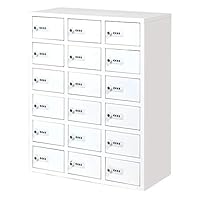 Amazon.co.jp: 【法人専用】 LOOKIT 貴重品ロッカー 2列6段 12人