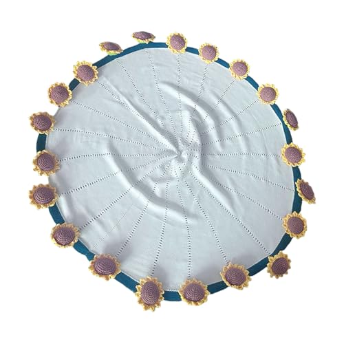 Couverture tournesols faite main plaid lavable sans effort - 5