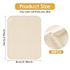 20 Pieces Chamois Pottery Tools Soft Pre-Cut Chamois Cloth Clay Trimming Mud Tool Kit Ceramic Pottery Craft Supplies for Pot Rim Smoothing (3 x 3.9 Inch) #1