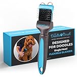 The Doodle Brush, Slicker Brush for Dogs, Single Head Dog Grooming Brushes, Flexible Head Slicker for Dogs, Poodle, Labradoodle, Cockapoo, Tangle-Free Grooming, Healthy & Shiny Coat Pet Brushes