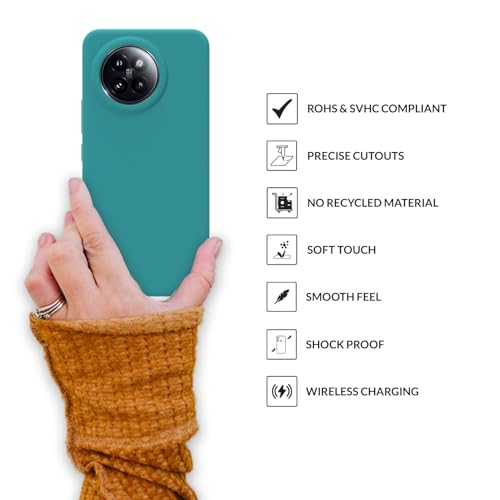 Image of SPRIG Compatible with Mi 14 Civi Premium SilkTone Back Cover Drop Tested Shock Proof Mobile Case for Men, Women, Boys and Girls with Camera Protection (Ocean Blue)