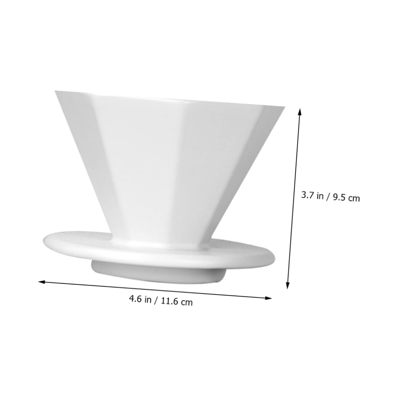 SHINEOFI 2 Piezas 咖啡滤杯 Filtrar Reutilizable Café Filtrado Filtros De Café Con Colador Práctico Filtro De Café Taza De Filtro De Casa Filtro Espesado Embudo De Cafe Casero Cerámica