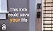 The Lock Locker Bump Proof Deadbolt Door Locker, Clear