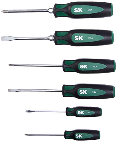 SK Tools USA 6 Piece CushionGrip Combination Screwdriver Set | 86330