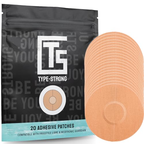 Freestyle Libre 2 Sensor Covers, Adhesive Patches for Freestyle Libre 3, Dexcom G7, Medtronic & Guardian Sensors. For Sensitive Skin, Waterproof, Sweatproof for 10-14 Days CGM Sensor Cover. Pack of 20