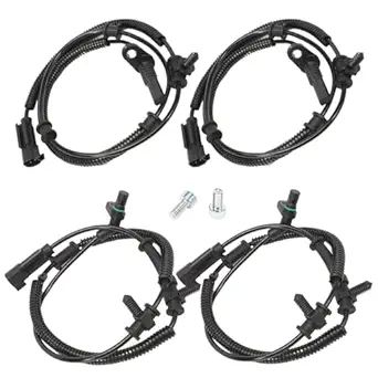 BDTKylin 4-Piece Front & Rear ABS Wheel Speed Sensor Wiring Harness for Ram 1500