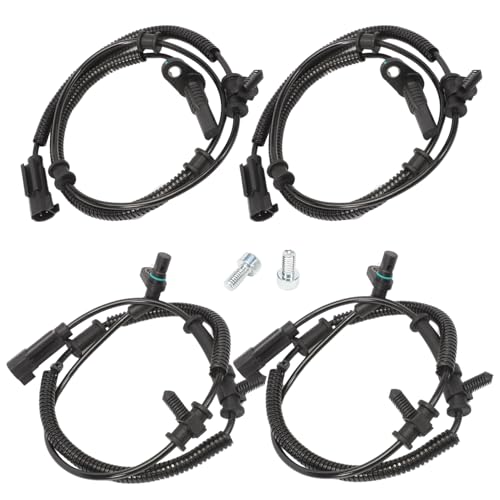 Image of 4 PCS Front & Rear ABS Wheel Speed Sensor for Ram 1500 2013-2018 | Front Rear ABS Sensor fits Ram 1500 Classic 2019 Engine 68053861AB 68053861AC 68053861AD 68231044AB