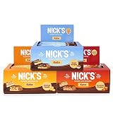 Nick's Sampler Pack Swedish Style Protein Bars, Keto Friendly Snack Bars, No Added Sugar, 5g Collage