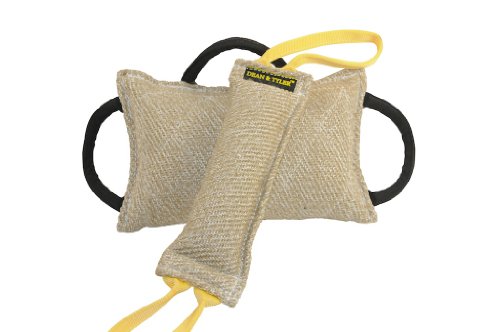 Dean and Tyler Tug Bundle of 3 Large Tugs, 1 Jute, 1 Fire Hose and 1 Leather, Tug Size: 24-Inch by 4-Inch